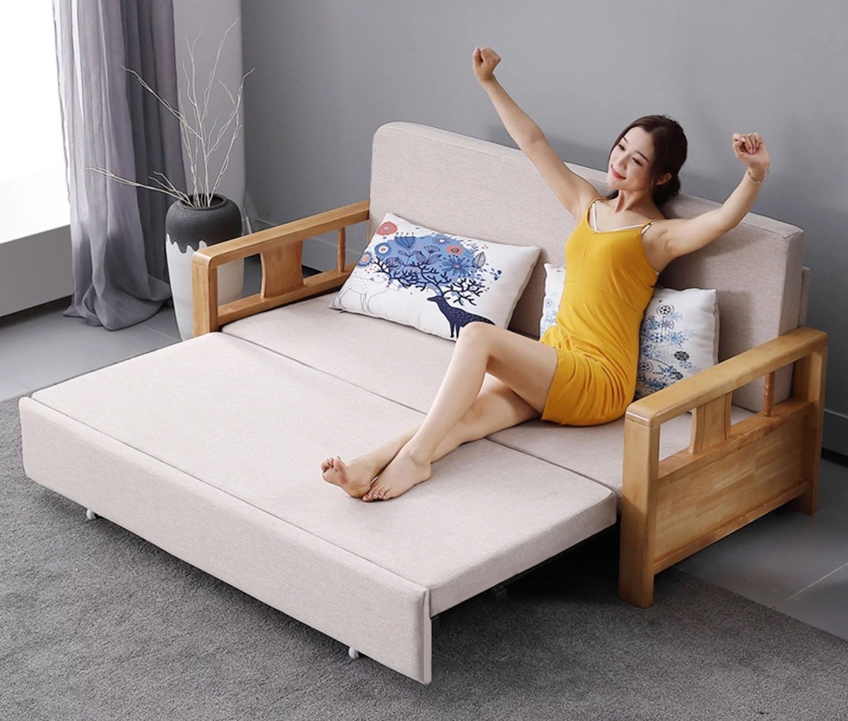 Sofa giường kéo cao cấp ZF1233